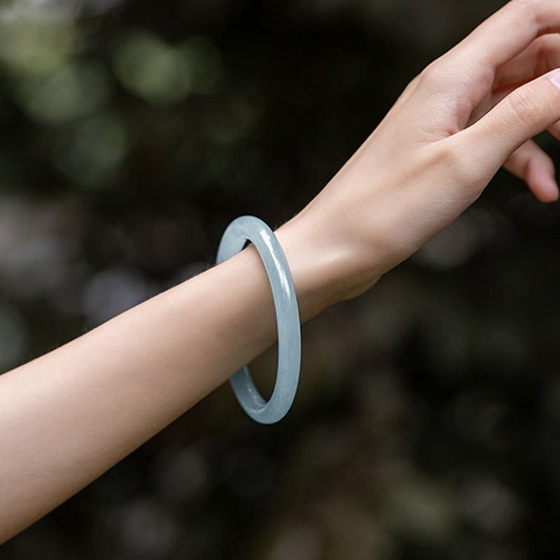 KarmaRipple's Authentic Aquamarine Serenity Bangle Bracelet p4