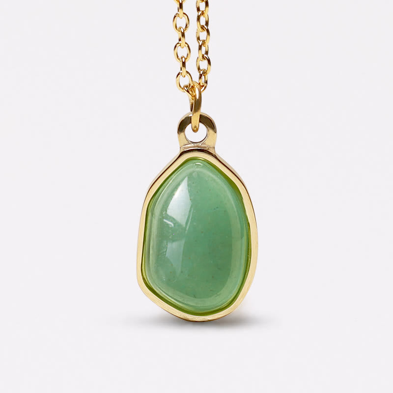 KarmaRipple's Authentic Green Aventurine Amethyst Rose Quartz Blessing Pendant Necklace p1