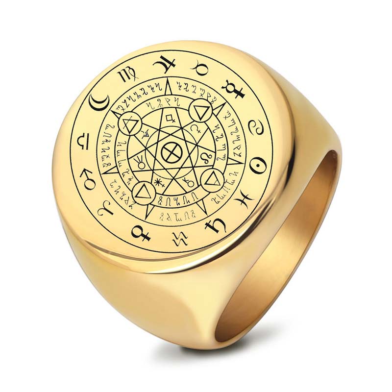 KarmaRipple's 12 Constellations of the Zodiac Protection Blessing Ring p1