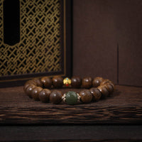 KarmaRipple's Agarwood Good Fortune Glazed Strength Bracelet