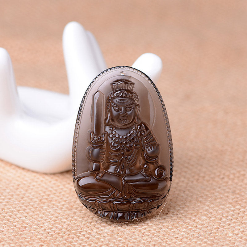 KarmaRipple's Chinese Zodiac Obsidian Protection Pendant p30