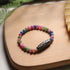 Tourmaline&Nine-Eye Dzi Bead(Wrist Circumference 14-16cm) / 6mm
