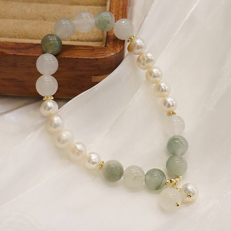 KarmaRipple's Authentic Pearl Jade Balancing Sincerity Bracelet p4