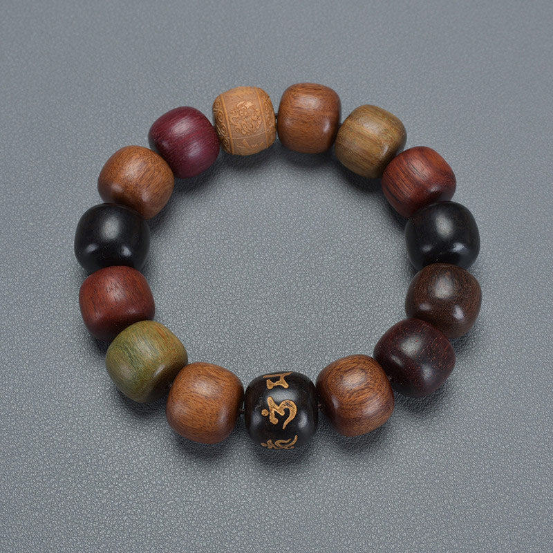 KarmaRipple's Tibet Various Wood Om Mani Padme Hum Purity Bracelet p7