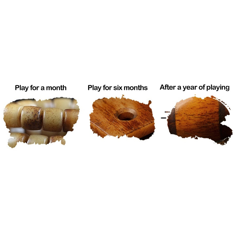 KarmaRipple's Tibetan Yak Bone Balance Strength Wrist Mala p19