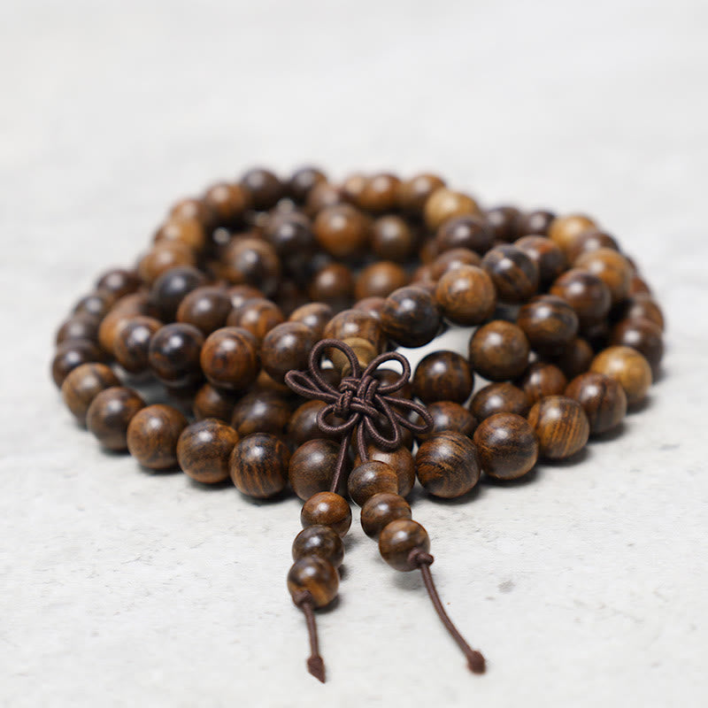 KarmaRipple's 108 Mala Beadwork Bracelet Prayer Meditation Sandalwood Elastic p5