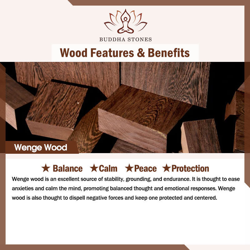 KarmaRipple's Wenge Wood Turquoise Stone Protection Calm Pendant Necklace p12