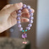 Purple Liuli Glass&Fluorite Dancing Lion(Wrist Circumference 14-16cm)