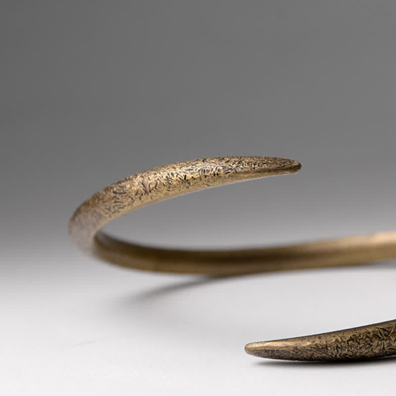 KarmaRipple's Simple Design Bronze Fortune Adjustable Cuff Bracelet p12