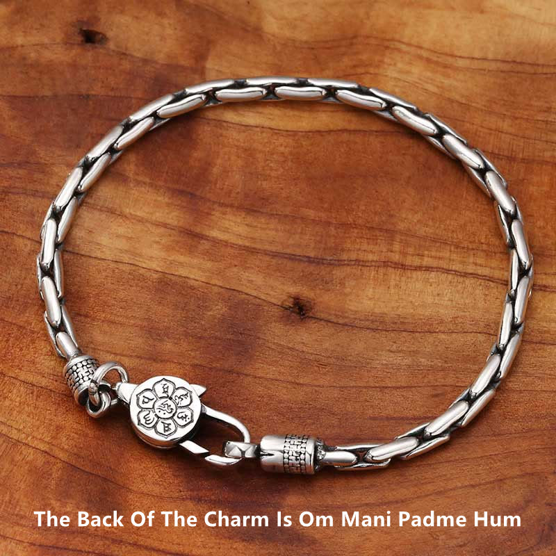 KarmaRipple's Tibetan Double Dorje Om Mani Padme Hum Buddha Swastika Vajra Strength Bracelet p6