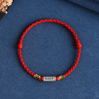 KarmaRipple's Handcrafted 925 Sterling Silver Everything Goes Well Design Protection Strength Bracelet Anklet