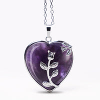 KarmaRipple's Authentic Balancing Crystals Heart Necklace Necklaces