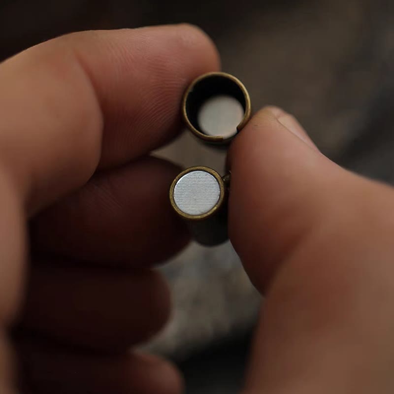 KarmaRipple's Retro Leather Fortune Balancing Bronze Magnetic Buckle Bracelet p10