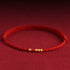 Red Rope(One&Three Gold Beads) / 16cm