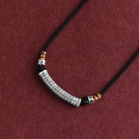 KarmaRipple's 999 Sterling Silver Six True Word Heart Sutra String Pendant Necklace