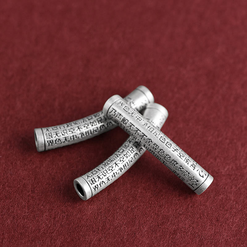 KarmaRipple's 999 Sterling Silver Six True Word Heart Sutra String Pendant Necklace p10