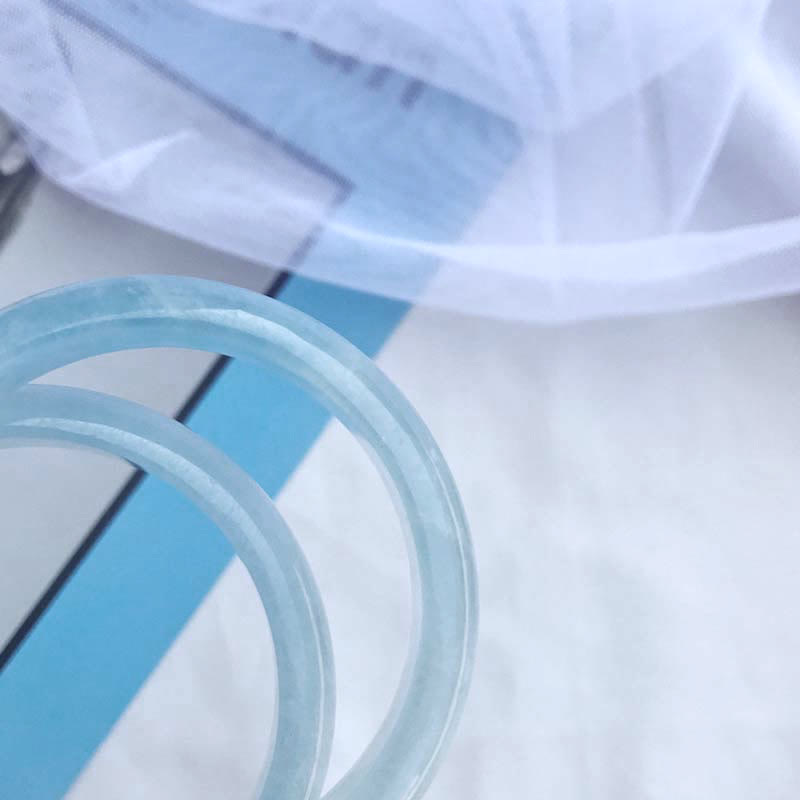 KarmaRipple's Authentic Aquamarine Blessing Bangle Bracelet p8