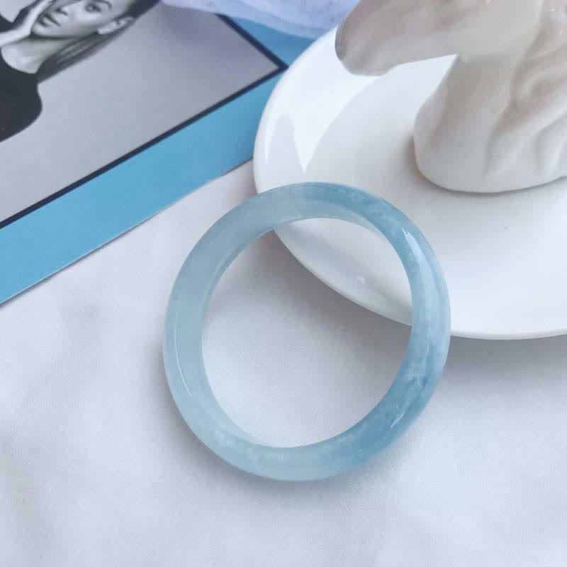 KarmaRipple's Authentic Aquamarine Blessing Bangle Bracelet p17