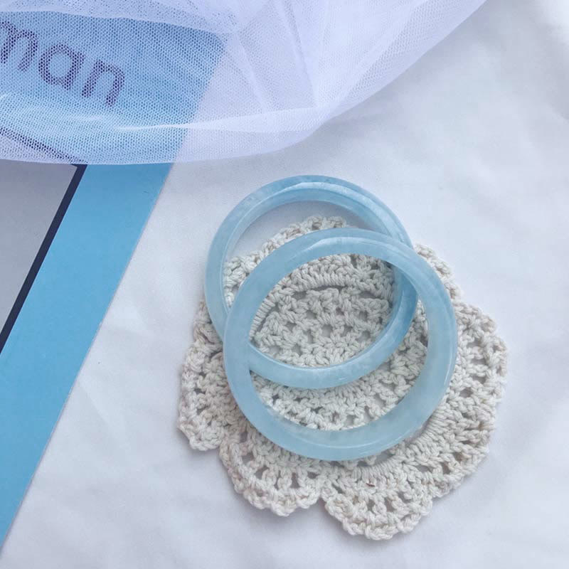 KarmaRipple's Authentic Aquamarine Blessing Bangle Bracelet p5