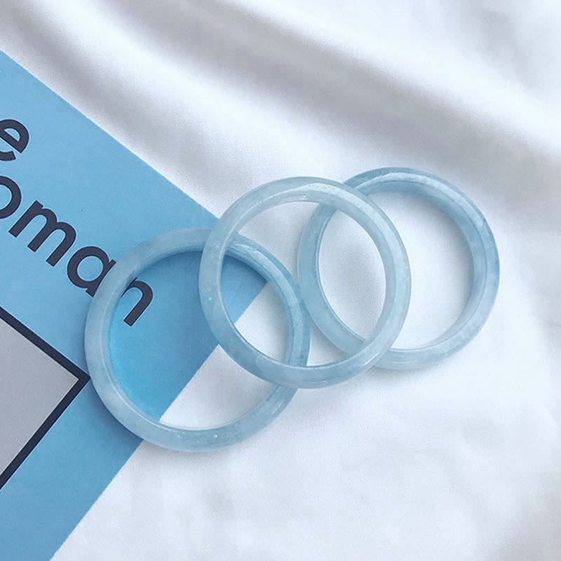 KarmaRipple's Authentic Aquamarine Blessing Bangle Bracelet p4