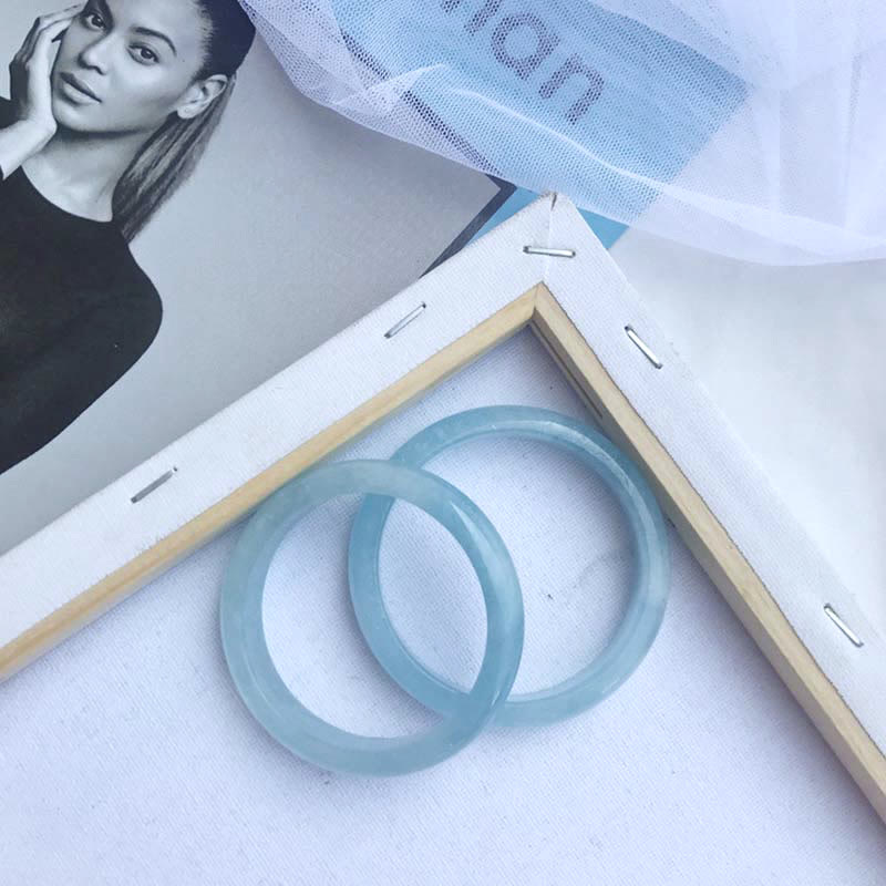 KarmaRipple's Authentic Aquamarine Blessing Bangle Bracelet p9