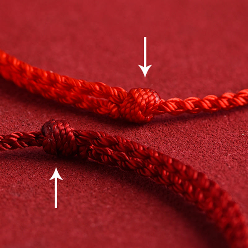 KarmaRipple's 999 Gold Chinese Lock Talisman Fu Character Protection Handmade Rope Bracelet p17