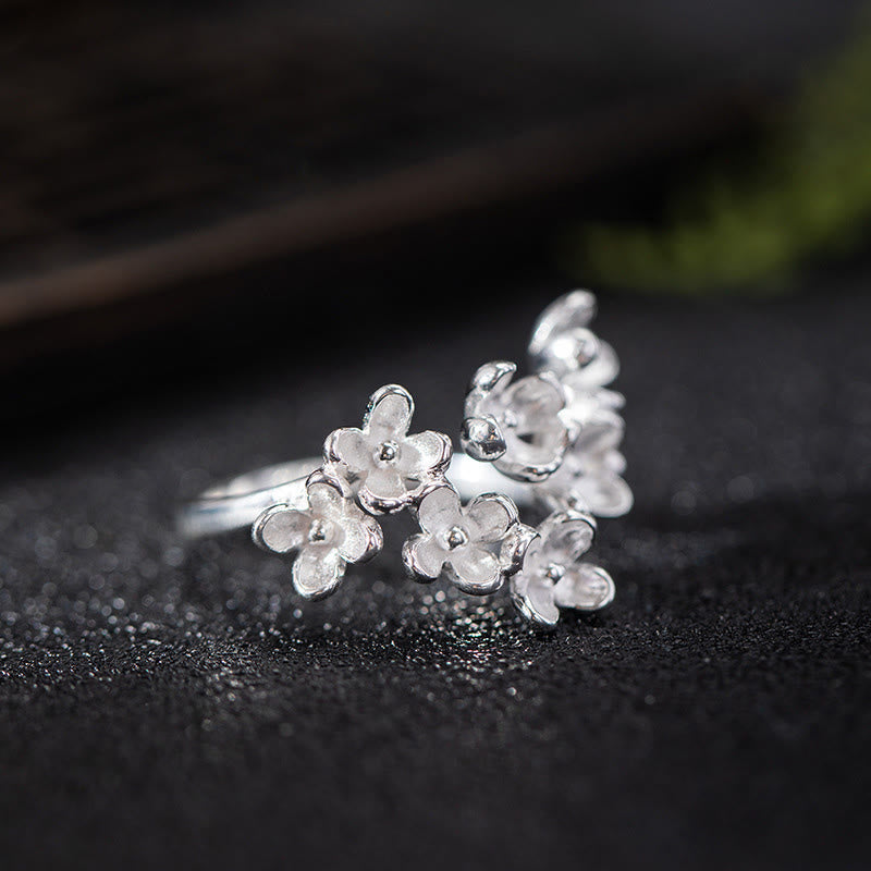 KarmaRipple's 925 Sterling Silver Osmanthus Fragrans Ring p2