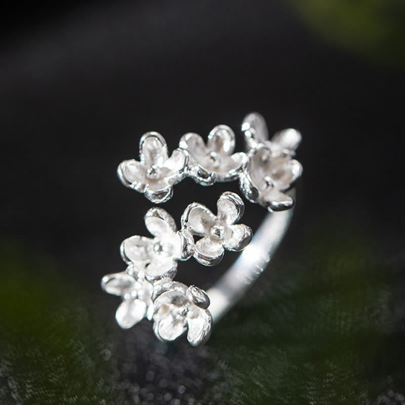 KarmaRipple's 925 Sterling Silver Osmanthus Fragrans Ring p6