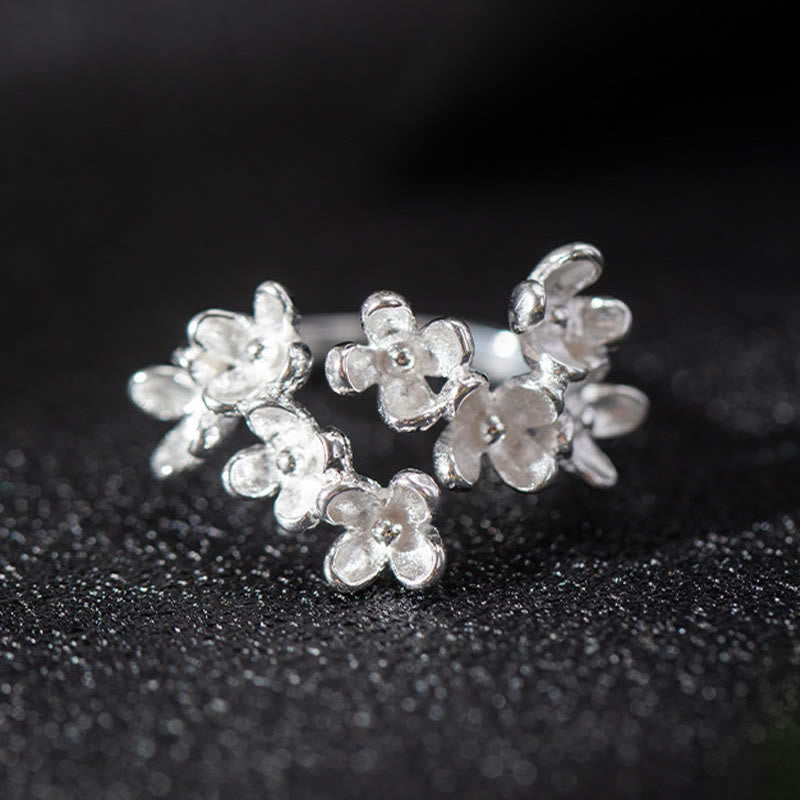 KarmaRipple's 925 Sterling Silver Osmanthus Fragrans Ring p7