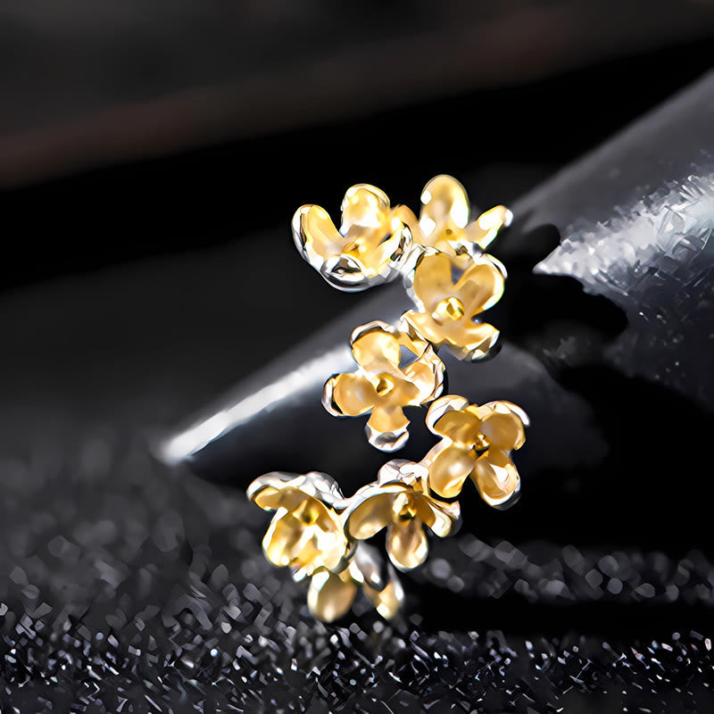 KarmaRipple's 925 Sterling Silver Osmanthus Fragrans Ring p9