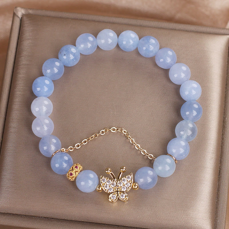 KarmaRipple's Aquamarine Butterfly Serenity Bracelet p10