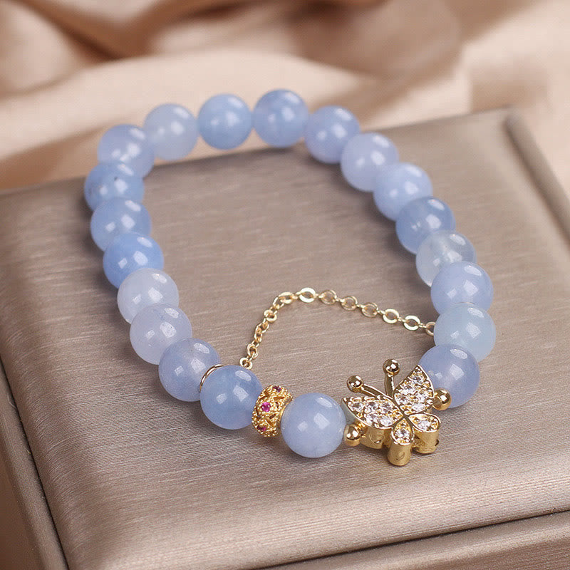 KarmaRipple's Aquamarine Butterfly Serenity Bracelet p8