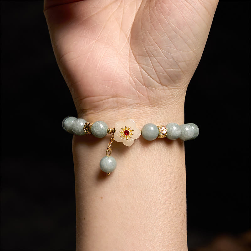 KarmaRipple's Jade Abundance Flower Bracelet p7