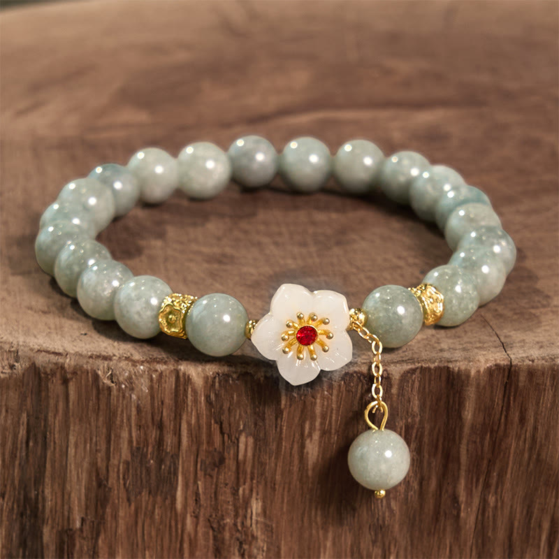 KarmaRipple's Jade Abundance Flower Bracelet p2
