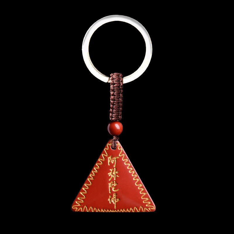 KarmaRipple's Cinnabar Amitabha Calm Pendant Necklace p3