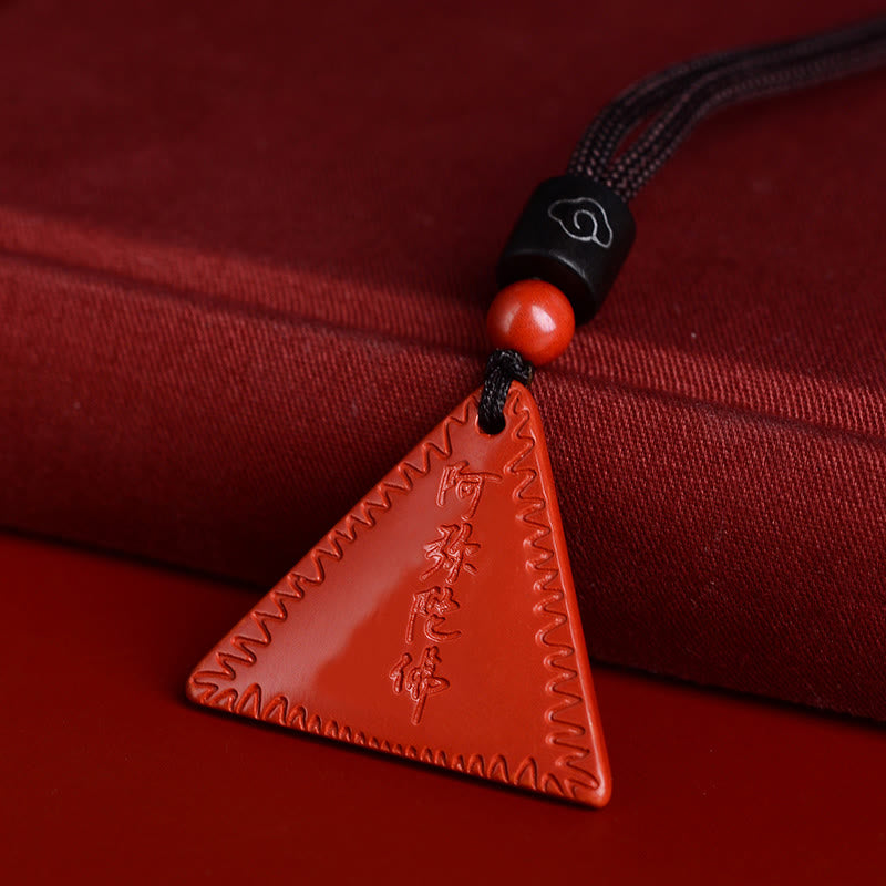 KarmaRipple's Cinnabar Amitabha Calm Pendant Necklace p21