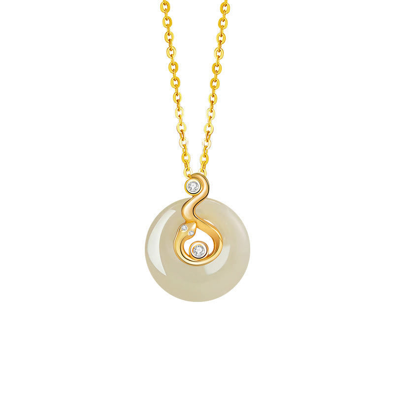 KarmaRipple's Chinese Zodiac Hetian Jade 925 Sterling Silver Abundance Pendant Necklace p37