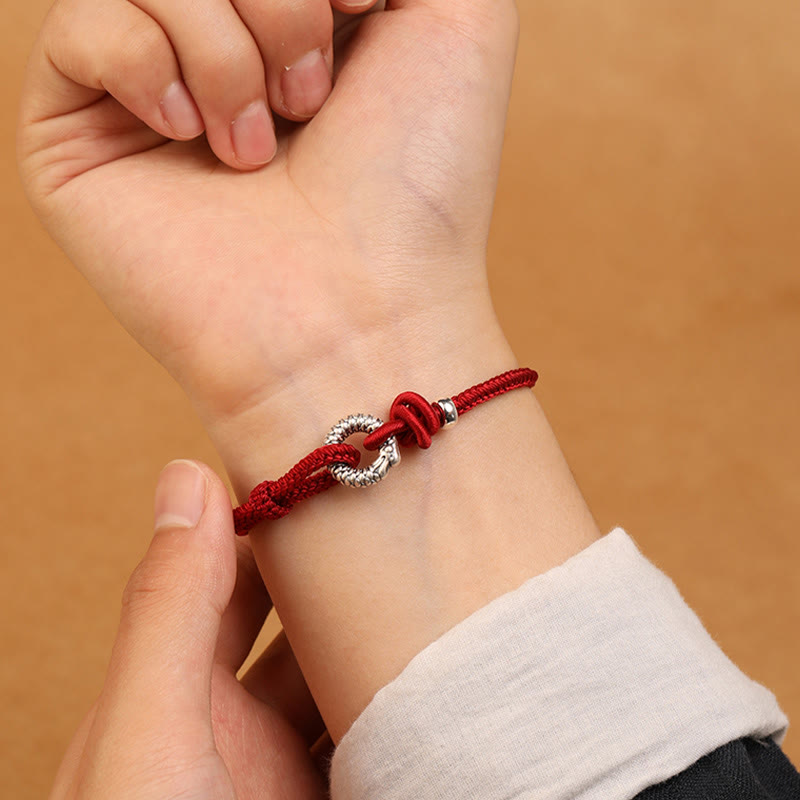 KarmaRipple's 999 Sterling Silver Year Of The Dragon Peace Buckle Fortune Bracelet p12