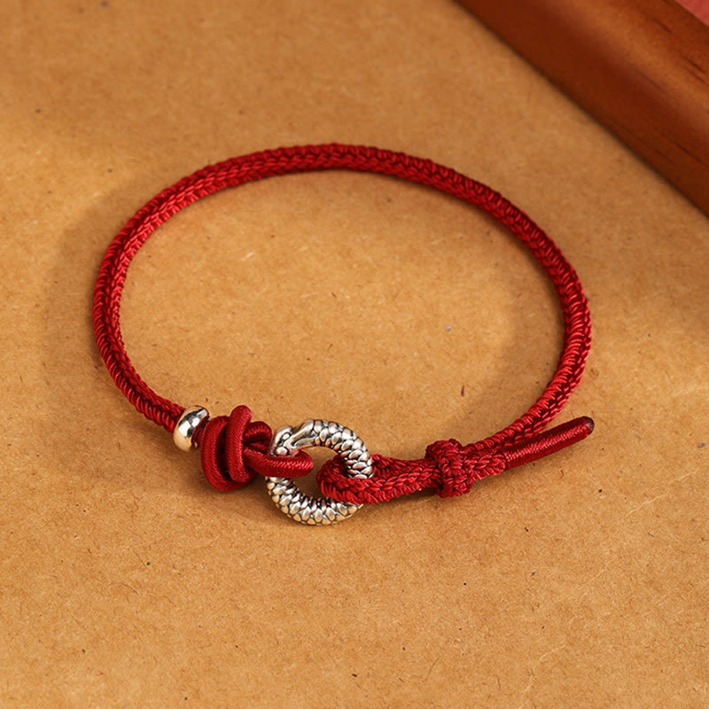 KarmaRipple's 999 Sterling Silver Year Of The Dragon Peace Buckle Fortune Bracelet p25