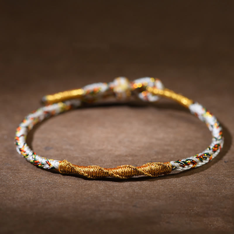 KarmaRipple's Handmade Chinese Zodiac Natal Buddha Fortune Strength Woven Rope Bracelet p5