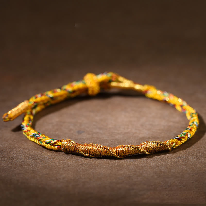 KarmaRipple's Handmade Chinese Zodiac Natal Buddha Fortune Strength Woven Rope Bracelet p23