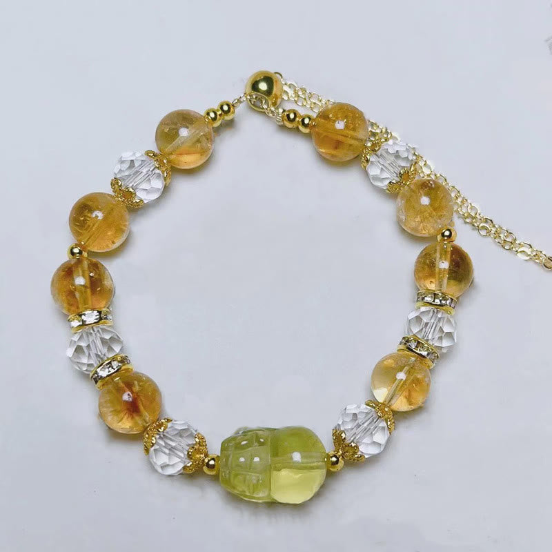 KarmaRipple's Authentic Citrine Pixiu Prosperity Bracelet p4