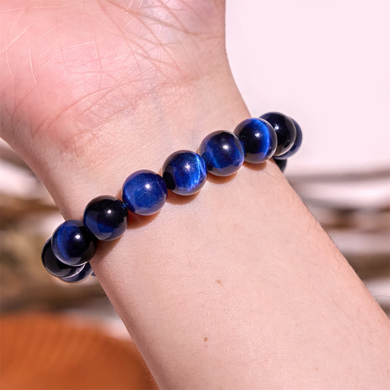 KarmaRipple's Blue Tiger Eye Balance Bracelet p3