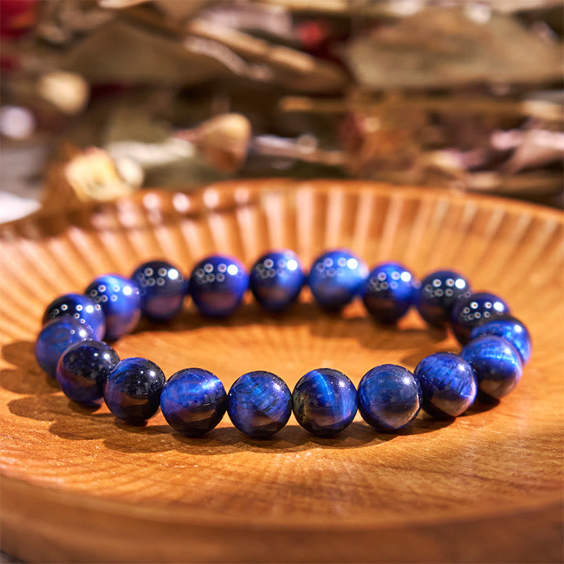 KarmaRipple's Blue Tiger Eye Balance Bracelet p1