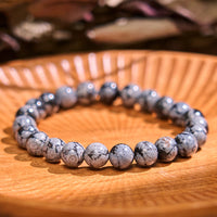 KarmaRipple's KarmaRipple Snowflake Obsidian Balance Bracelet