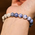 Sodalite Picasso Jasper White Turquoise(Wrist Circumference: 14-16cm) / 6mm