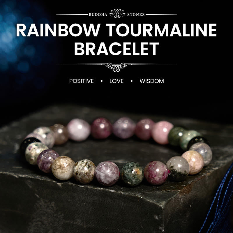 KarmaRipple's Rainbow Tourmaline Positive Bracelet p9