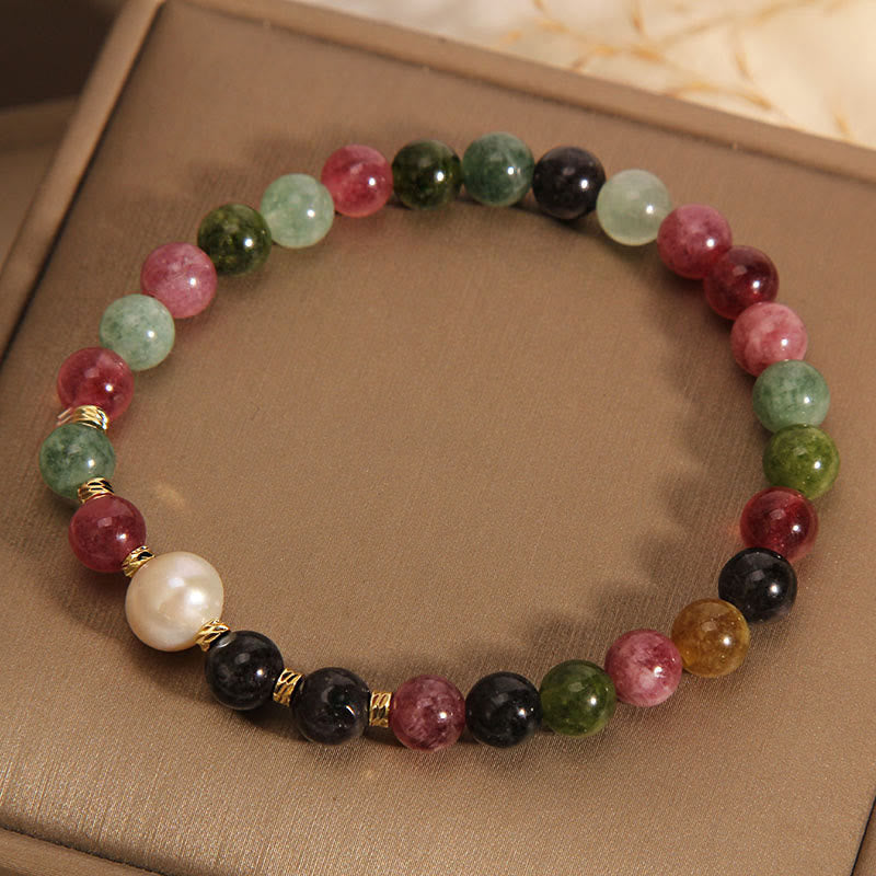 KarmaRipple's Tourmaline Pearl Wisdom Bracelet p4