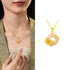 Crape Myrtle / Golden 925 Sterling Silver Chalcedony