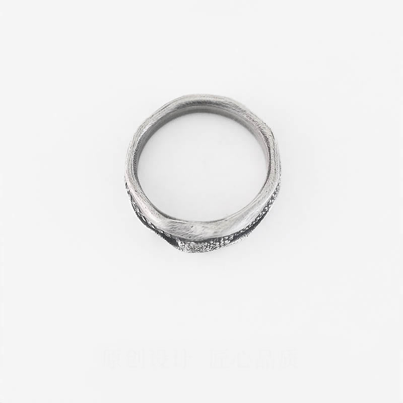 KarmaRipple's 999 Sterling Silver Snake-shaped Year Of The Snake Protection Ring p2